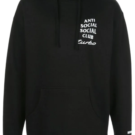 Anti Social Social Club Black Turbo Hoodie Front